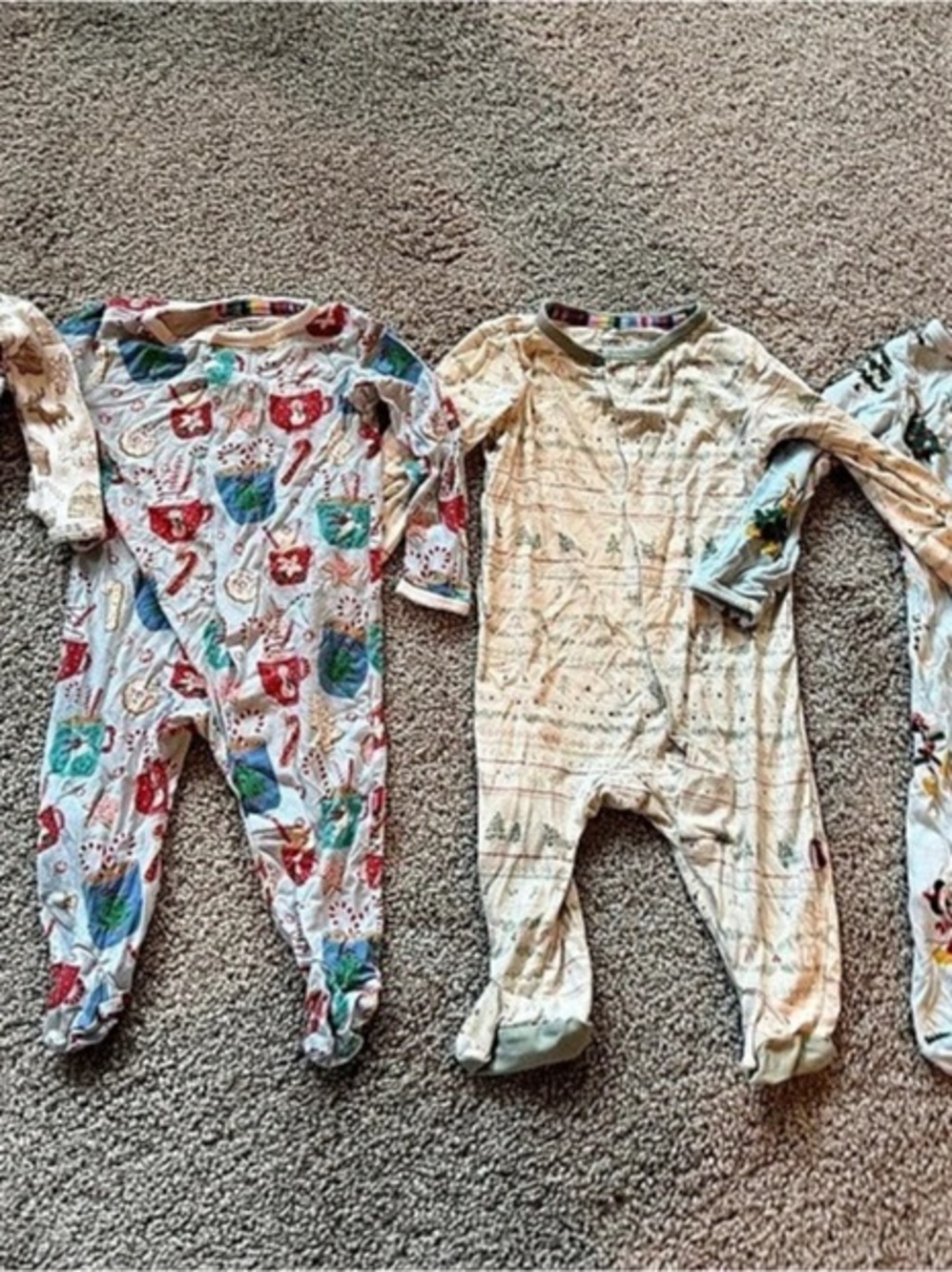 Magnetic Me Holiday Print Footie Lot baby size 0-3 months